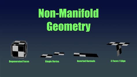 manifold vs non manifold geometry